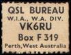 QSL Stamp AUTRALIA (1950)