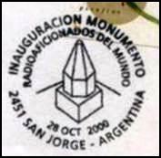 ARGENTINA - Monumento a los Radioaficionados del mundo - 28 Oct. 2000
