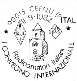 ITALIA - Cefalu - II Reunion radioaficionados - 11 Septiembre 1982