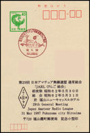 JAPON - 29º Asamblea Japanese Amateur Radio League (JARL) - 31 Mayo 1987