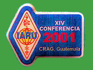 Pin IARU-XIV Conferencia - Guatemala 2001