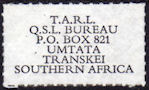 QSL Stamp TRANSKEY-SOUTHERN AFRICA - S8AAP - 1980