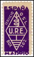 QSL Stamp ESPAÑA - EAR 185 (1933)